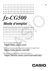 Casio fx-CG500 Mode D'emploi