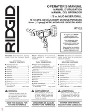 RIDGID R7122 Manuel D'utilisation