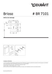 DURAVIT Brioso BR 7101 Notice De Montage