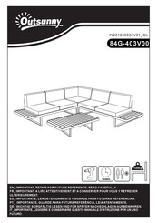 Outsunny 84G-403V00 Instructions