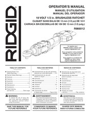 RIDGID R866012 Manuel D'utilisation