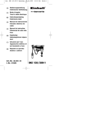 EINHELL Bavaria 22.551.10 Mode D'emploi