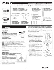 Eaton ALL-PRO MST800LW Manuel D'instructions