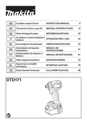 Makita DTD171RTJ Manuel D'instructions