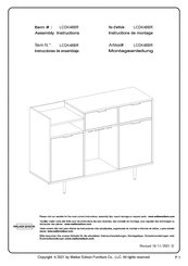 Walker Edison LCDK48BR Instructions De Montage