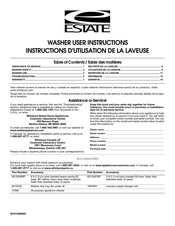 Estate ETW4300TQ0 Instructions D'utilisation