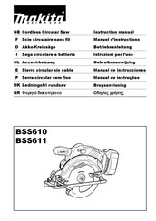 Makita DSS610Z Manuel D'instructions