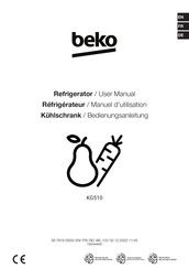 Beko KG510 Manuel D'utilisation