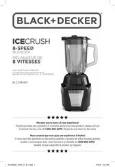 Black & Decker ICECRUSH BL2208GBC Guide D'utilisation Et D'entretien