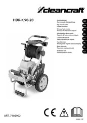 CleanCraft HDR-K 90-20 Traduction Des Instructions Originales