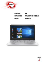 HP Pavilion 15-CC501NF Manuel De L'utilisateur