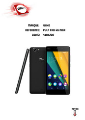 Wiko PULP FAB 4G Guide D'utilisateur