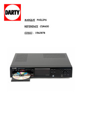 Philips CDR600 Manuel D'utilisation