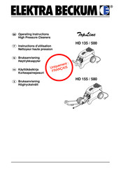 Elektra Beckum TopLine HD 500 Instructions D'utilisation