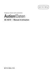 Arkray AutionIDaten AE-4070 Manuel D'utilisation