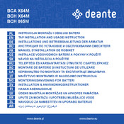 deante BCH X64M Manuel D'installation