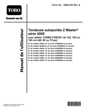 Toro 74020 Manuel De L'utilisateur