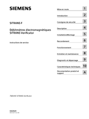 Siemens SITRANS Verificator Basic 20 Instructions De Service