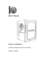 Jägermeister Mini Freezer Notice D'utilisation