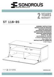 Sonorous ST 110-BS Instructions De Montage