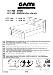 Gami EDEN H97 Instructions De Montage