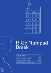 R-Go Numpad Break Manuel D'utilisation