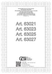 Gessi 63025 Instructions De Montage