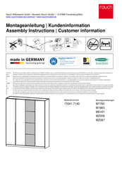 Rauch Bellezza MZ067 Instructions De Montage