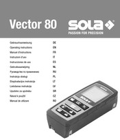 Sola Vector 80 Manuel D'instructions