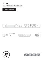 Mackie SP260 Guide De Démarrage Rapide