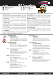 Jamara JCB Baggerlader Notice