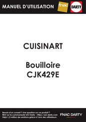 Cuisinart CJK429WE Manuel D'utilisation