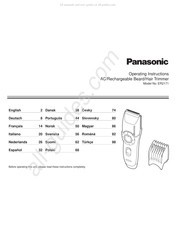 Panasonic ER2171 Manuel D'instructions