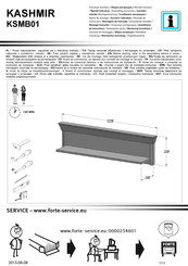 Forte KSMB01 Notice De Montage