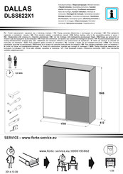 Forte DALLAS DLSS822X1 Notice De Montage