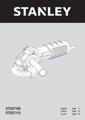 Stanley STGS7100 Mode D'emploi