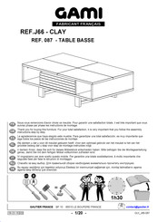 Gami CLAY J66 087 Instructions De Montage