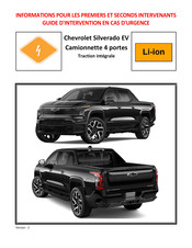 Chevrolet Silverado EV 2024 Guide D'intervention En Cas D'urgence