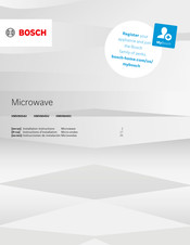 Bosch HMV8054U Instructions D'installation