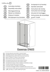 Radaway Essenza DWJS Instructions De Montage