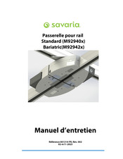 Savaria Standard M92940 Serie Manuel D'entretien