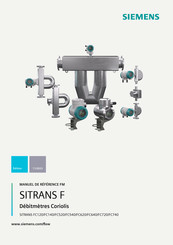 Siemens SITRANS FC120 Manuel De Référence