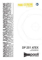 Paoli DP 251 ATEX Manuel D'utilisation Et D'entretien