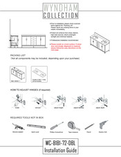 Wyndham Collection WC-8181-72-DBL Instructions D'assemblage