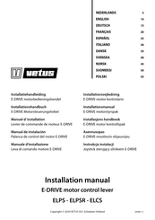 Vetus E-DRIVE ELPS Manuel D'installation