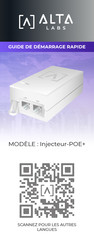 ALTA LABS Injecteur-POE+ Guide De Démarrage Rapide