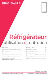 Frigidaire FRTE1622AW Utilisation Et Entretien