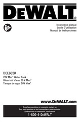 DeWalt DCE6820 Guide D'utilisation