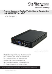 StarTech VGA2TV2WAY2 Guide De L'utilisateur