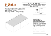 Proloisirs SUMMER BX67-24 Instructions De Montage